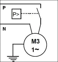 A quoi sert le composant P sur ce moteur de ventilateur ?