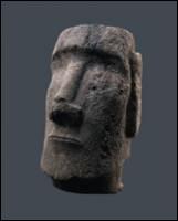 Cette tête venant de l'île de Pâques a été taillée dans de la roche volcanique. Elle mesure 1, 70 m ce qui laisse penser que la statue complète devait mesurer 5 m environ. Comment sont-elles appelées ?