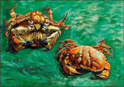 Ce tableau aux superbes couleurs est titr 'Deux crabes', et il a t peint par un grand artiste du nom de ?