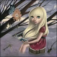 Des papillons et d'autres petites btes accompagnent le sujet du tableau, oeuvre de ?