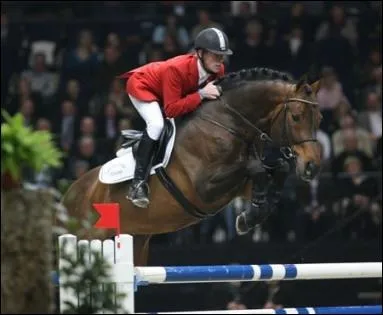 Ce cheval a termin premier dans la finale de la coupe du monde de saut d'obstacles en 2006 avec Marcus Ehning. Ce cheval bai-brun se nomme :