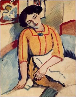 Qui a peint 'Endormie sur le sofa' ?