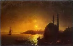 Vue de Constantinople au clair de lune