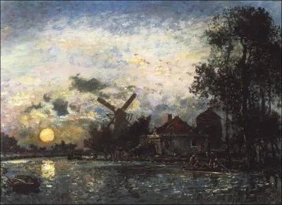 Canal en Hollande, 1867