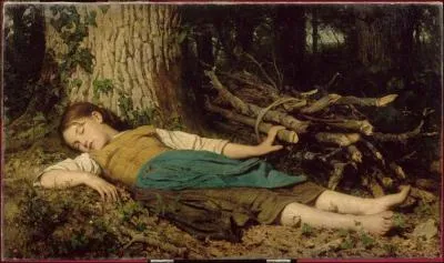 Qui a peint 'Fillette endormie dans les bois' ?