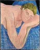 Qui a peint 'le rve (figure dormant, fond bleu)' ?