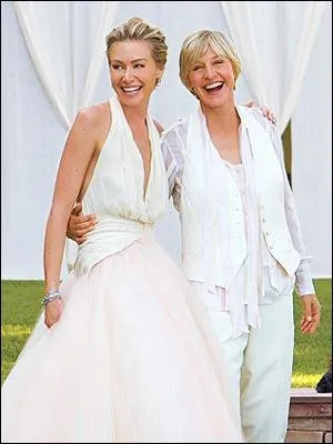Comment s'appelle l'pouse de la comdienne amricaine Ellen DeGeneres ?