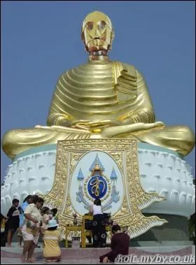 Sur cette image, quel robot a le droit  son lieu de culte ?