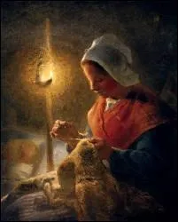 Qui a peint ce tableau intitul : 'La Couturire' ?