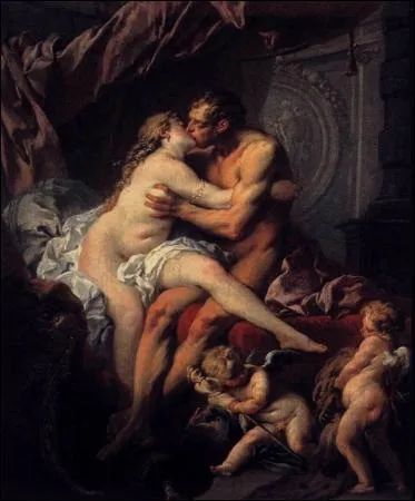 Qui a peint ce baiser d'Hercule et Omphale ?