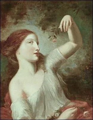 Jeune fille  la rose
