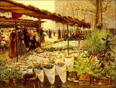 Marche aux fleurs  la Madeleine