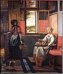 Qui a peint 'Jeune femme et sa servante' ?