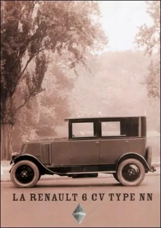 La 6 CV NN est la premire dote d'une version 'commerciale', Comment appelait-on ce type de voitures ?