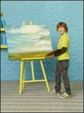 A la soire pyjama de China, Olive repeint un mur; de quelle couleur est-il dsormais ?