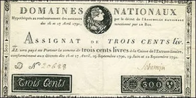 Qu'est-ce qui désignait les billets émis sous la Révolution française ?