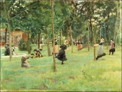 Enfants jouant dans le parc