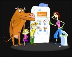 'Mandarine and cow' est un dessin anim...