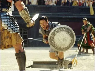 A quel vnement historique est cens se rapporter le combat des gladiateurs lors de leur premire entre au Colise ?