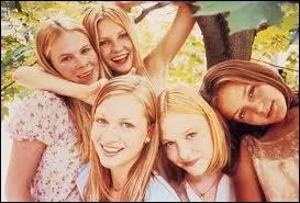 C'est une photo du film de Sofia Coppola  Virgin suicides , lequel raconte la triste histoire d'une famille dont les 5 filles, adolescentes, se sont suicides. Ce sont les soeurs   ?  