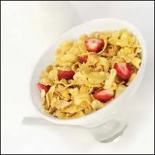 Que contient ce bol de crales ?