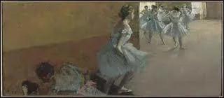 Qui a peint 'Danseuses montant un escalier' ?