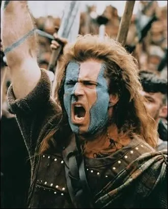 Le film ''Braveheart'' raconte l'histoire de William Wallace qui se révolta en 1297 contre les Anglais et entraîna avec lui son pays :
