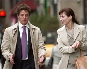 Comdie romantique amricaine avec Hugh Grant et Sandra Bullock...
