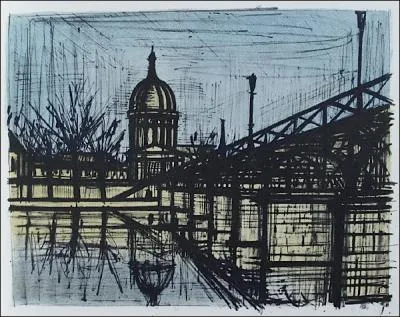 Quel pont de Paris est reprsent sur cette toile de Bernard Buffet datant de 1967 ?