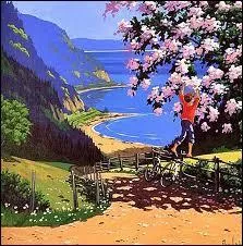 Cette toile  la fois nave et candide est l'oeuvre d'un artiste contemporain Remi Clark . Quelle est la nationalit de ce peintre ?