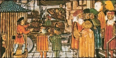 Au Moyen Age, comment appelait-on une association de marchands d'une région ?