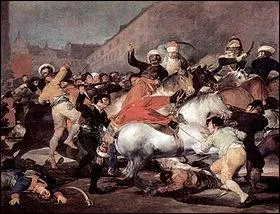 Qui a peint ce tableau qui reprsente le soulvement des madrilnes contre les troupes franaises ?