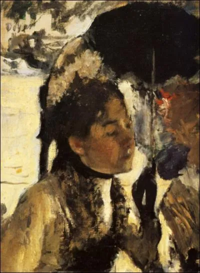 Aux Tuileries, la femme  l'ombrelle