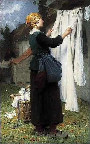 Le linge de la ferme