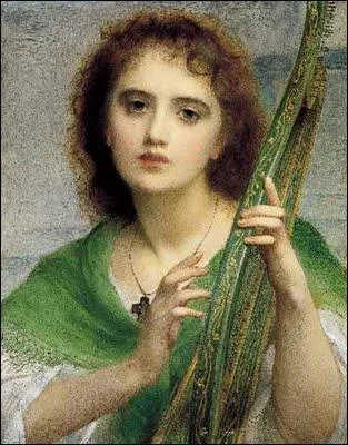 Musique ou Jeune femme  la Lyre