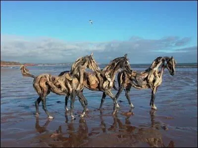Ces magnifiques chevaux sont fait de... ?
