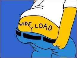 Qu'est-ce qui est marqu sur les fesses de Homer ?