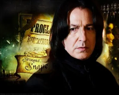 En ce moment, Severus Rogue est...