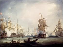 Par quels amiraux taient commandes les flottes franco-espagnole et britannique pendant la bataille de Trafalgar le 21 octobre 1805 ?