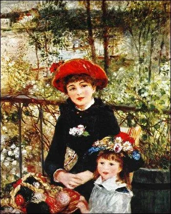 Qui a peint Deux soeurs sur la terrasse ?