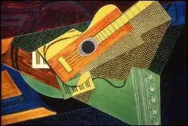 Qui a peint 'Guitare sur une table' ?