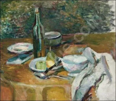 Qui a peint 'La table servie dans le jardin' ?