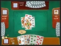 Au dbut de la partie, chaque joueur reoit 5 cartes et une carte est coupe et mise au dessus du paquet, chaque joueur a le choix de la prendre ou pas.