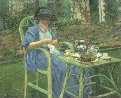 L'heure du th  Giverny