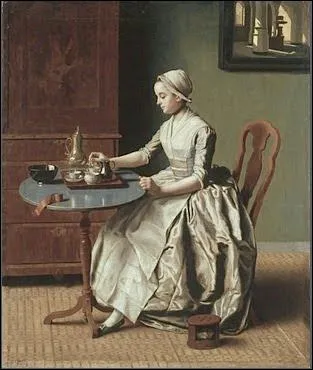 Lady  l'heure du chocolat, 1744