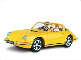 Quel hros de bandes dessines se dplace en Porsche 911 jaune ?