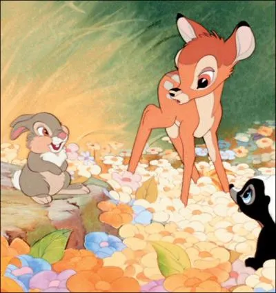 (Bambi) Tout comme Dumbo, Bambi ne prononce aucune parole dans ce film de Walt Disney.
