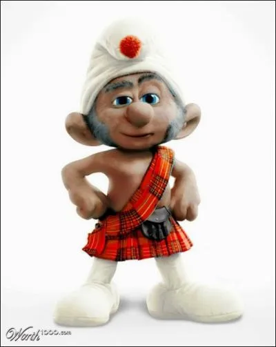 Reprsentante d'un pays en kilt !