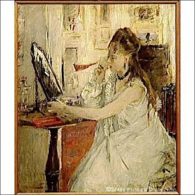 Tour de cou, Jeune femme se poudrant, 1877