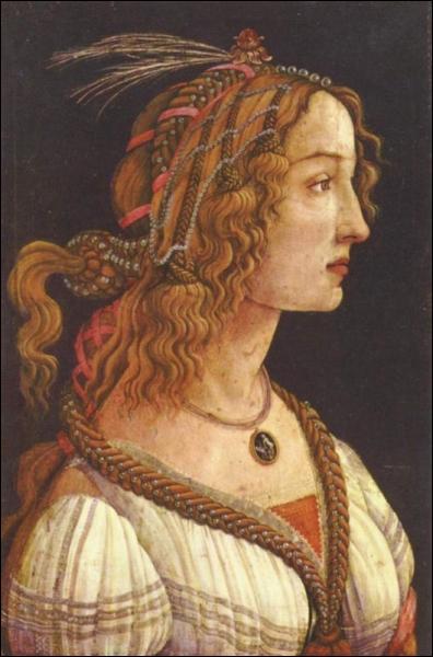 Un portrait de Simonetta Vespucci c. 1474